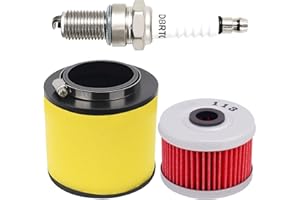 JCKLW 17254-HC5-900 Air Filter Oil Filter Spark Plug for Honda Fourtrax 300 TRX300 TRX300FW 1992-2000 Foreman 400 450 TRX400FW TRX450S TRX450ES TRX450FE TRX450FM 2x4 4x4