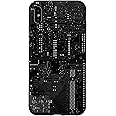 iPhone XS Max Motherboard Microchip Circuit Black IT Computer Background Case