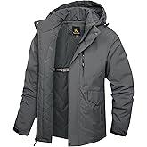 Keevoom Mens Winter Coats Warm Snow Coat Windproof Mountain Raincoat Waterproof Hooded Snowboarding Ski Jackets for Men