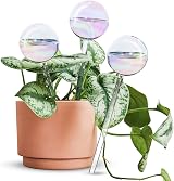 [Tomorotec] 3Pcs Light Iridescent Rainbow Glass Self-Watering Spikes Auto Plant