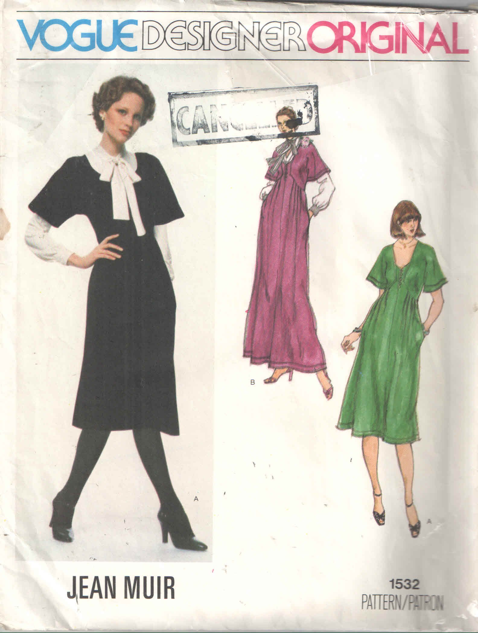 Vogue 1532 Jean Muir Designer Original 