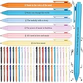 Sayglossy 48 Pcs Ballpoint Pens Novelty Gifts 12 Style Smooth Writing Pens for Teacher Gifts (Music)