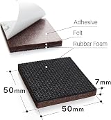 X-Protector Premium Non Slip Furniture Pads 16x50mm Floor Protectors view 2
