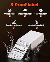 MUNBYN Five-Proof 4x6 Thermal Labels 380 Sheets Waterproof Oil-Proof view 2