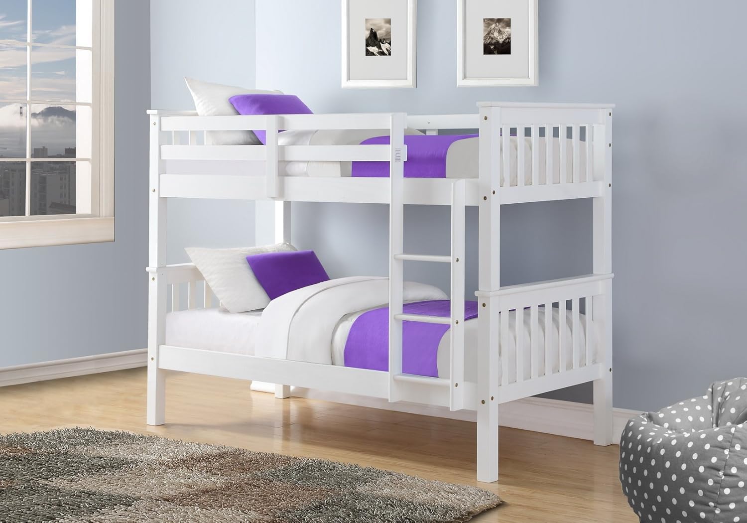 white bunk beds amazon