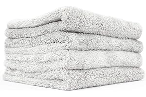 The Rag Company - Eagle Edgeless 500 - Professional Korean 70/30 Blend Super Plush Microfiber Detailing Towels, 500GSM, 16in 
