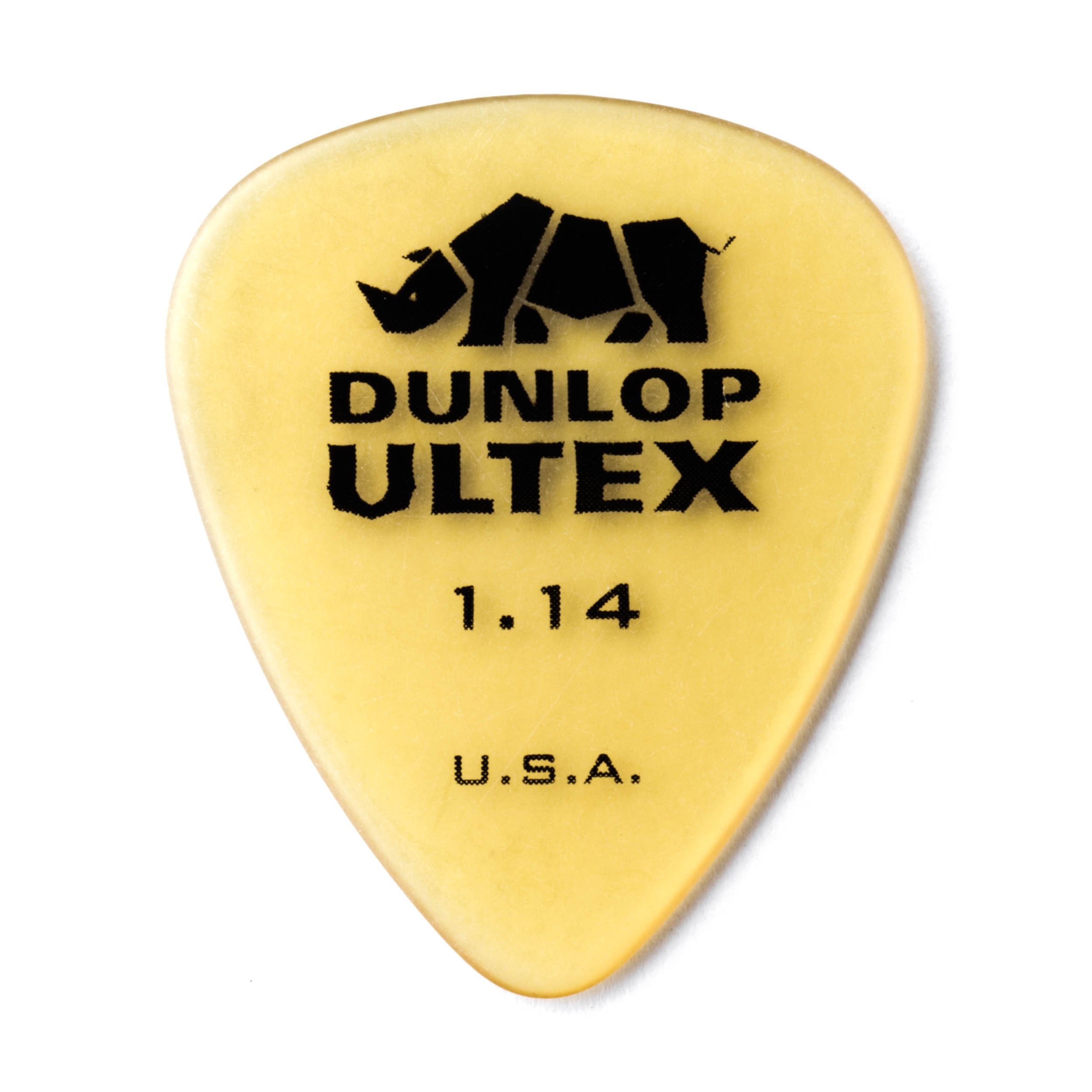 Jim Dunlop 421R114 1.14mm Ultex Guitar Picks, 72-Pack