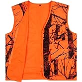Volein Blaze Orange Hunting Vest with Pocket, Lightweight Deer Hunting Camo Vest for Big Game