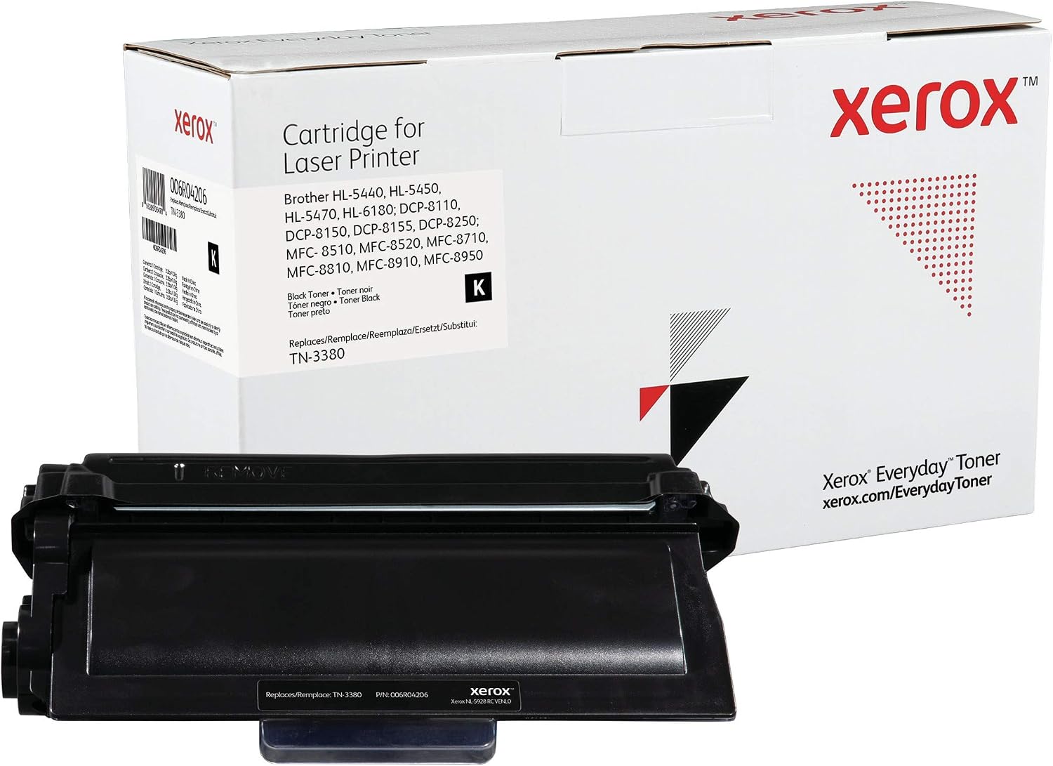 Xerox Everyday Compatible Brother TN3380 Black Toner, Standard Capacity
