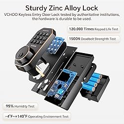 VCHOO Keyless Entry Door Lock Deadbolt with Handle