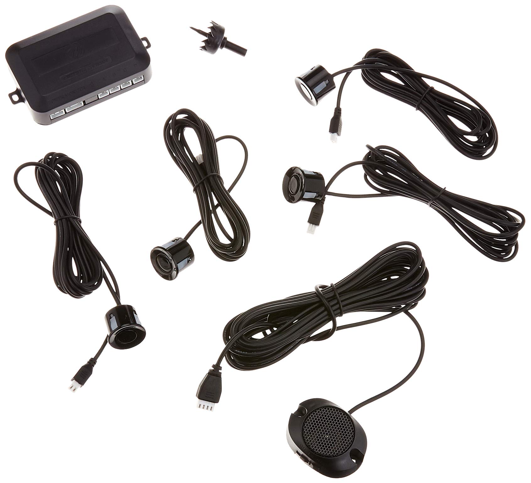 M-Tech CP7B Parking Reversing 4 Sensors with Speaker Black