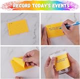 Hoiny 400 Sheets Transparent Sticky Notes 4 Sizes Self-Stick See-Through view 6