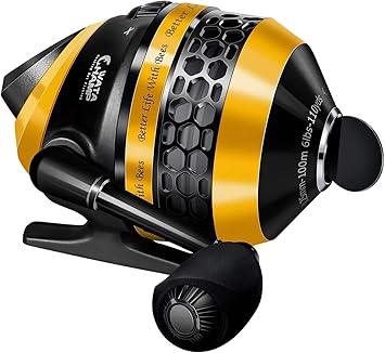 Amazon ワタチャンプ Watachamp Frog スピンキャスト リール ベイトリール 釣りリール ステンレススチールボールベアリング 4 3 1 最大ドラグ力4 5kg 片手 初心者 子供用 6lb モノフィラメントライン付き Bees イエロー Watachamp ベイトリール