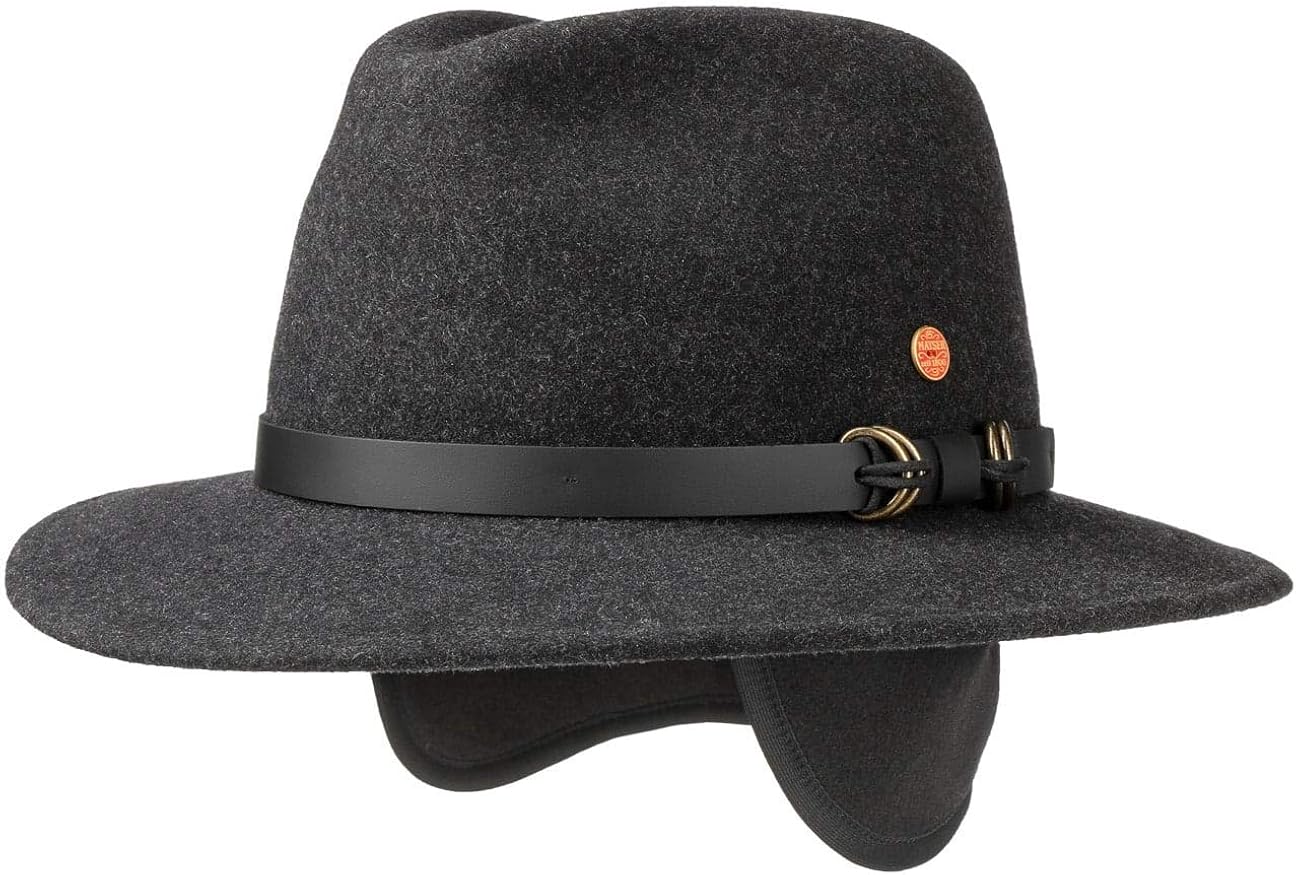 Mayser Earflap Outdoor Hat Men Made in The EU Winter Men´s Loden with Ear Flaps
