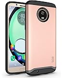 TUDIA DualShield Designed for Moto G6 Case, [Merge] Heavy Duty Protection Slim Hard Shell Phone Case for Motorola Moto G6 (Rose Gold)