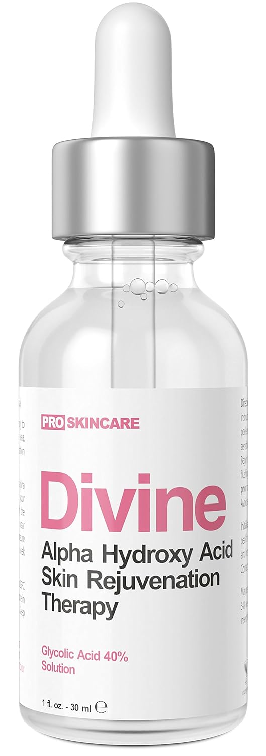 Glycolic Acid 40% Chemical Peel - Intense Alpha Hydroxy Acid Skin Peel For Acne Scarring, Wrinkles, Fine Lines and Brown Spots. 1 fl oz: Beauty