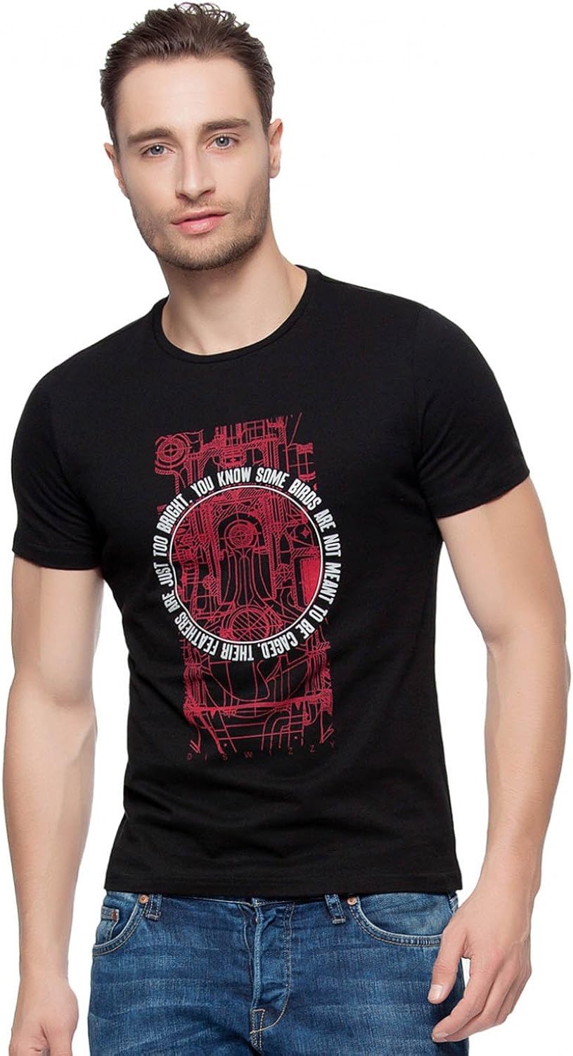 red shirt with black lines