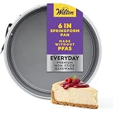 Wilton Everyday Non-Stick Springform Pan, Made Without PFAS, 6 in. | Non-Stick Steel, Dishwasher Safe &amp; Made without PFAS, Easy Release, Perfect for Everyday Cheesecakes &amp; Tarts