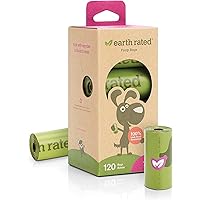 Earth Rated Dog Poop Bags, Extra Thick and Strong Poop Bags for Dogs, Guaranteed Leak-proof, 15 Doggy Bags Per Roll…