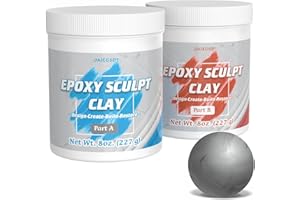 OAIEGSD Natural Epoxy Sculpt Clay, 1 Pound Self-Hardening AB Epoxy Sculpt Clay for Sculpting, 2 Part Modeling Compound (A & B), Epoxy Clay Magic Sculpt for Sculpting, Modeling, Filling, Repairing
