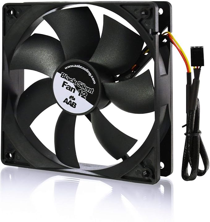 AABCOOLING Black Silent Fan 12120mm Ventilateur pour Boîtier PC