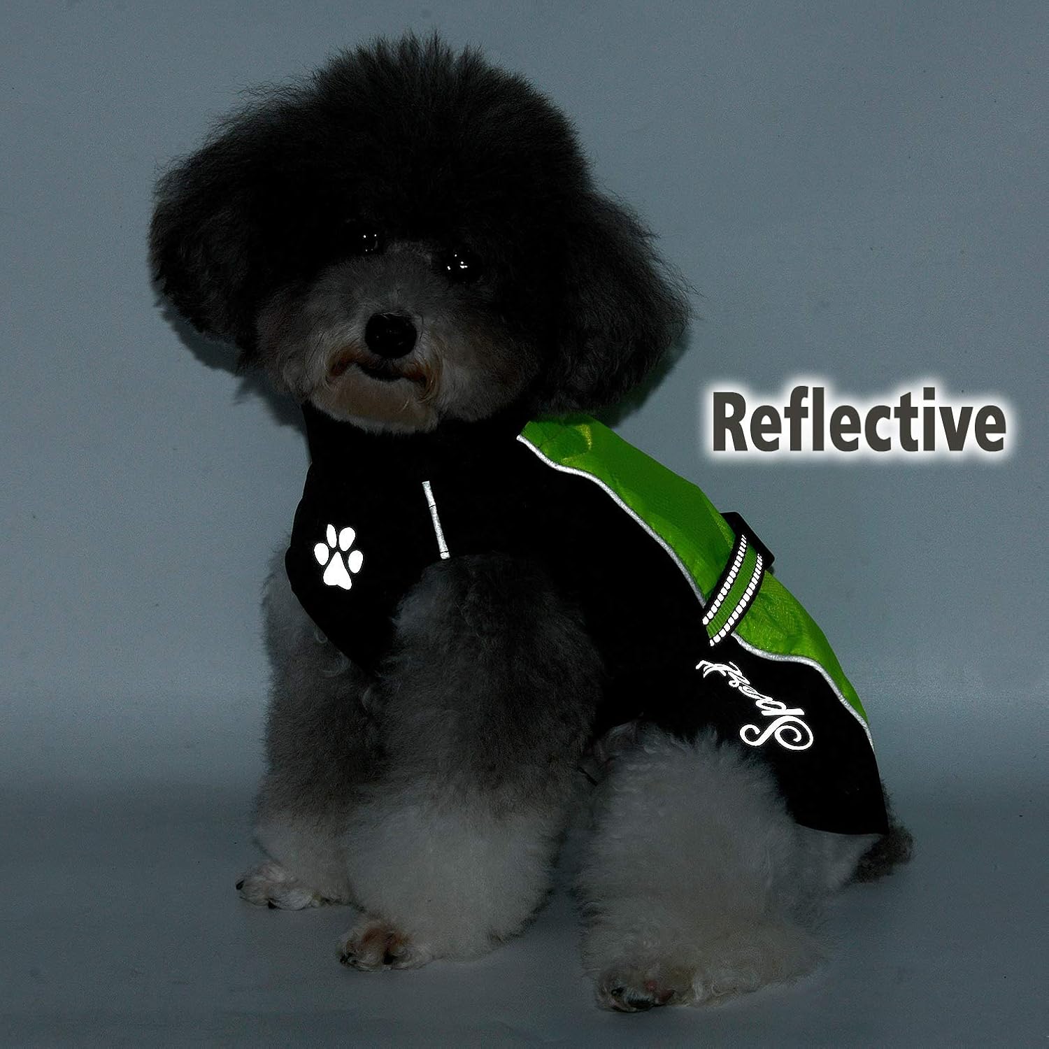 Ranphy Waterproof Dog Raincoat for Medium Large dogs Reflective Adjustable Breathable Jackets Mesh Poncho Clothes Outdoor Sports Pet Vest Coat Labrador Rainwear with High Neckline Collar Green 8XL - Image 5