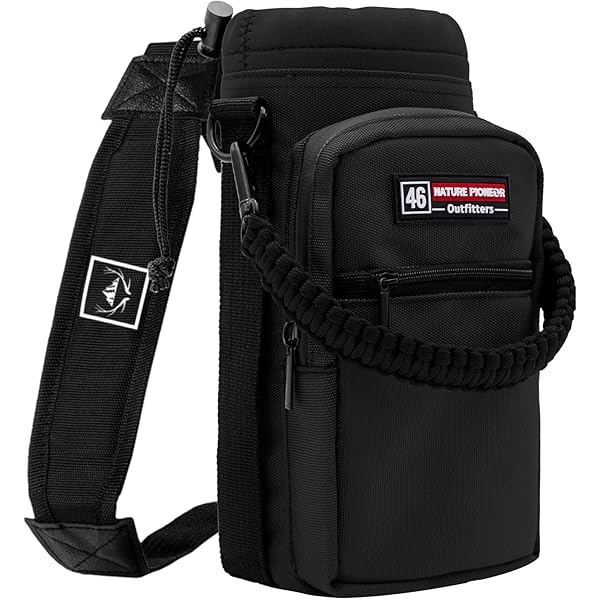 Amazon.com : Ajrwiiy Water Bottle Carrier Bag for YETI Rambler 46/36oz  Bottle - Water Bottle Holder with Strap, Adjustable Shoulder Sling Bag with  2 Pocket for Travel Hiking : Sports & Outdoors