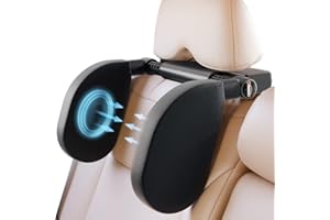 Oasser Car Seat Headrest Pillow, Detachable Headrest for Car Travel, Adjustable 360 Degree Head Resting Pillow for Kids Adult