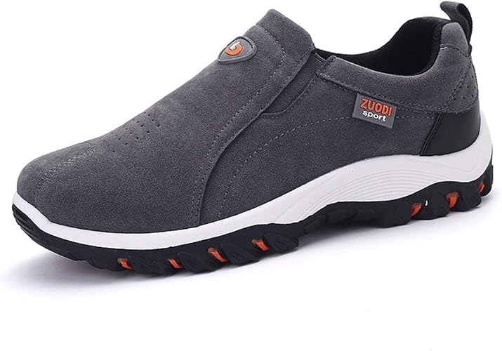 Amazon スリッポン メンズ スニーカー ウォーキングシューズ 登山靴 防滑 通気性 トレッキングシューズ ローカット 軽量 衝撃吸収 脱着簡単 アウトドア ハイキング スポーツシューズ 旅行 幅広 疲れない ウォーキング