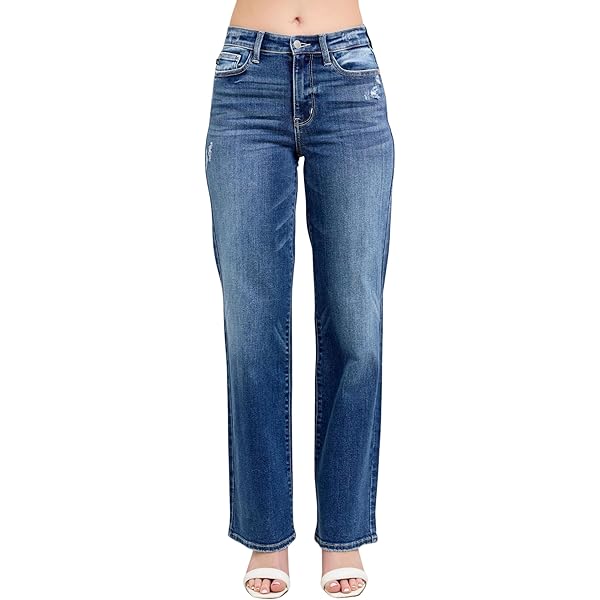 Judy Blue Women's High-Waisted Tummy Control Classic Straight