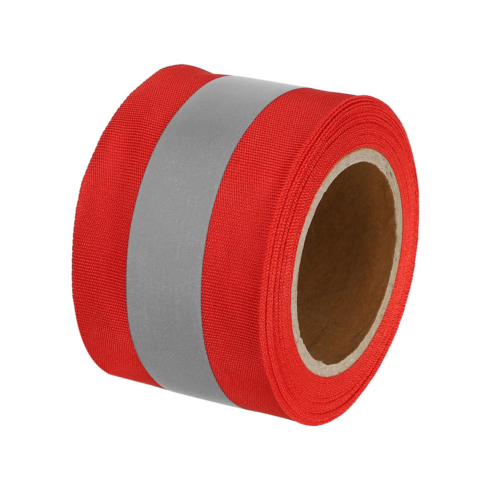 PATIKIL Reflective Tape Strip, 2" x 10Ft High Visibility Reflective Tape Sew-on DIY Warning Safety Fabric Webbing for Clothing Raincoats, Red