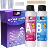 LET'S RESIN 8oz Silicone Mold Making Kit, Fast Cure Liquid Silicone Rubber | Easy Mixing, Translucent Flexible Platinum Cured Molding Silicone for Casting Resin Molds, Silicone Molds, Ideal for Beginner