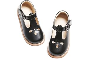 Kiderence Toddler Little Girls Mary Jane Dress Shoes School Oxford for Girls Flats