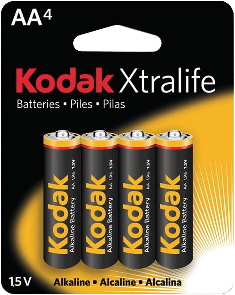 Kodak Xtralife Xlaa4 Alkaline Batteries (Aa, 4 Pk) Camera & Photo