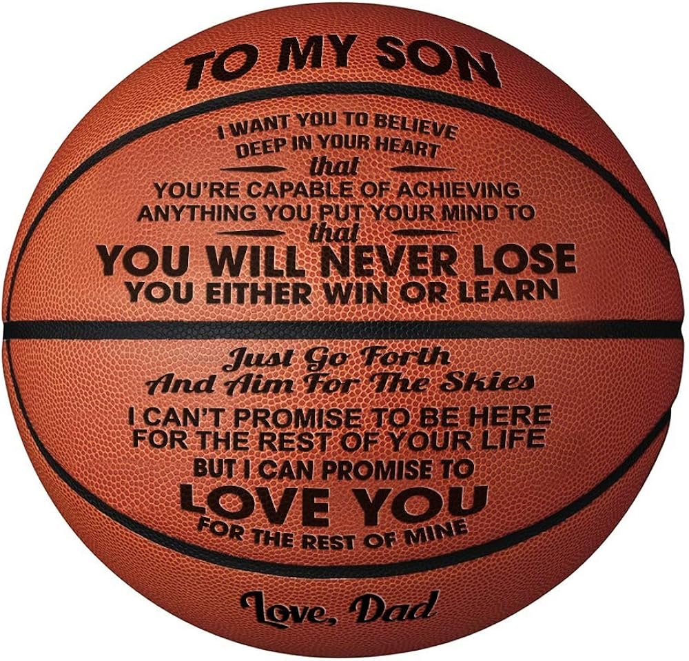 GadgetsTalk Engraved Basketball Gift - You Will Never Lose
