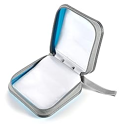 LIOVODE DVD Case, 48 Capacity CD Case Portable CD