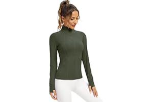 QUEENIEKE Women Athletic Jackets Cottony-Soft Full Zip Slim Fit Workout Running Jacket with Pockets