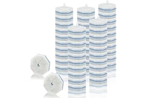 Gkweres 50PC Toilet Bowl Wand Refills, Disposable Toilet Brush Heads, Wall Mounted Scrubber Refill, Cleaner Refill Pads with Most Brushes for and Bathroom Cleaning