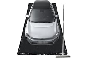 Neorexon Garage Floor Containment Mat 8'6" x 20', Non-Slip & Liquid Proof, Waterproof Mat Prevents Leaks, Spills, Rain and Sn