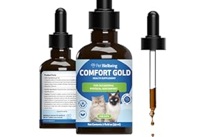 Pet Wellbeing Comfort Gold for Cats - Supports Feline Physical Comfort, Healthy Circulation, Corydalis, Turmeric - Veterinari