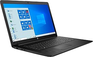 HP 17.3-inch HD(1600x900) Display Laptop, 10th Gen Quad-Core Intel i5-1035G1 up to 3.60GHz, 16GB DDR4, 256GB PCIe SSD, DVD +/- RW, Bluetooth, HDMI, Intel UHD Graphics, Windows 10 w/Mazery Mousepad