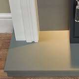 Adam Honley Fireplace Pure White Grey Oslo Electric Stove Black 48 Inch view 4
