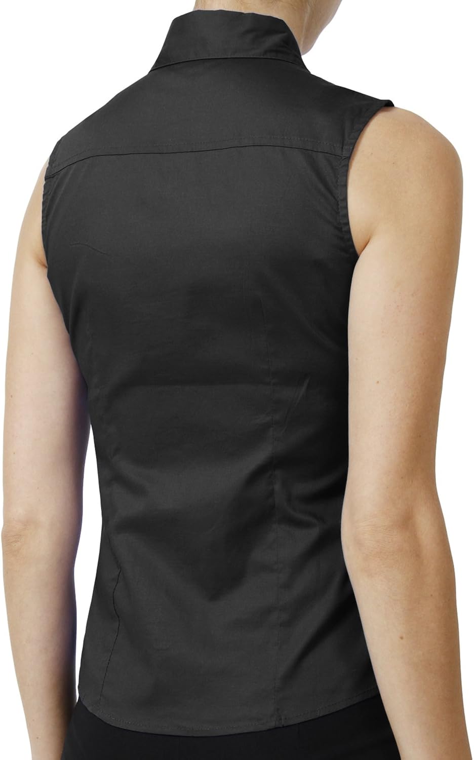 NE PEOPLE Womens Essential Basic Everyday Work Office Tailored Sleeveless Button Down Daily Shirts (S-3XL): Clothing