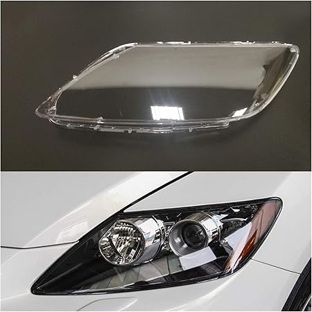 Amazon 車のヘッドランプカバー 車のヘッドライトレンズのフィット感のためのマツダcx 7の車ヘッドライトカバーの取り付け自動シェルカバー透明な ヘッドライトカバー Color Driver Side ヘッドライトレンズ 車 バイク