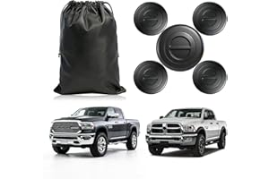 TOVIIEA 5th Wheel Bed Plug Cover Kit with Storage Bag for 2014-2025 Dodge Ram 2500 3500,Puck System Gooseneck Tow Mount Cover