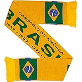 Brazil Brasil Soccer Knit Scarf