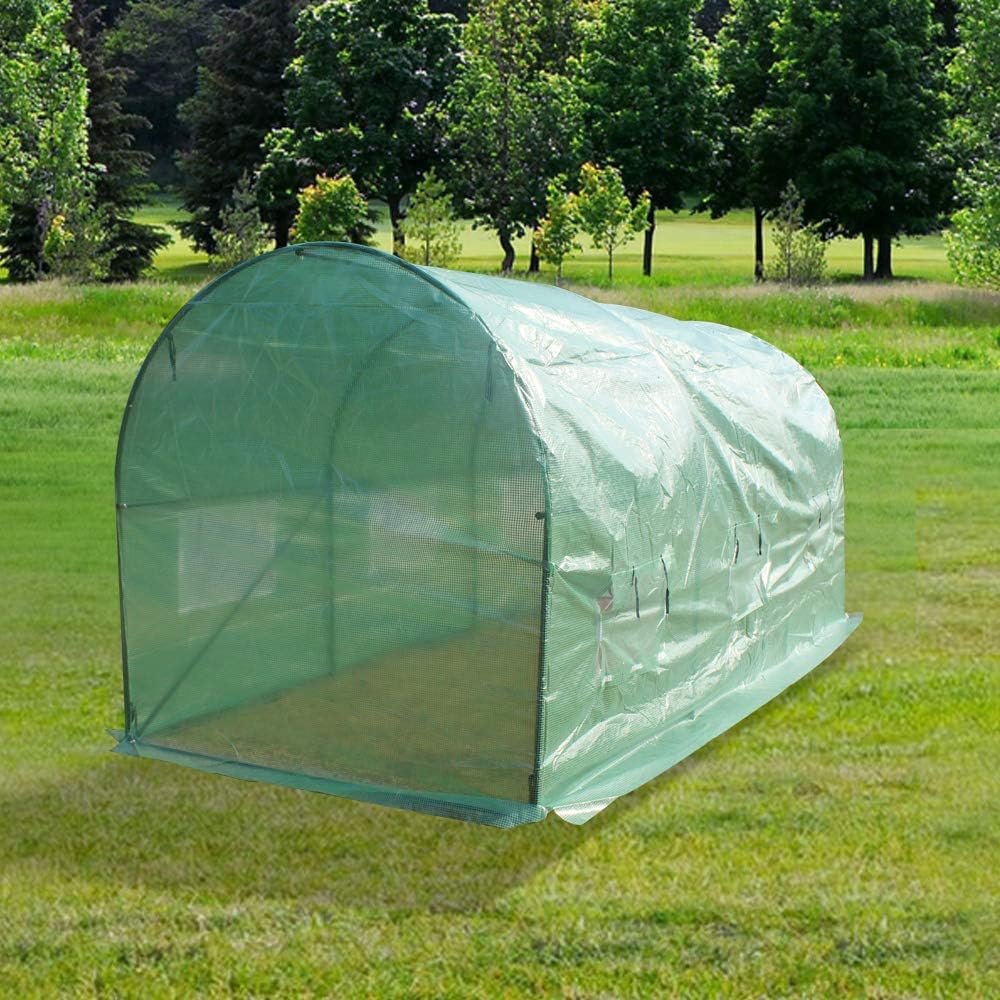 SURSOUL 15′x7′x7′Heavy Duty Greenhouse Tent，Walk in