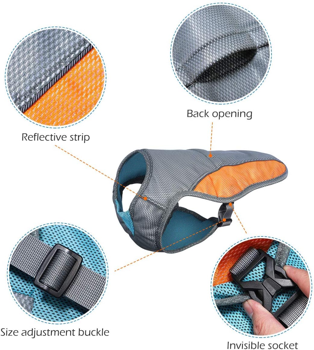 POPETPOP Dog Cooling Vest - Reflective Dog Cooling Coat with Adjustable Side Straps, Pet Cooler Jacket(Size) - Image 4
