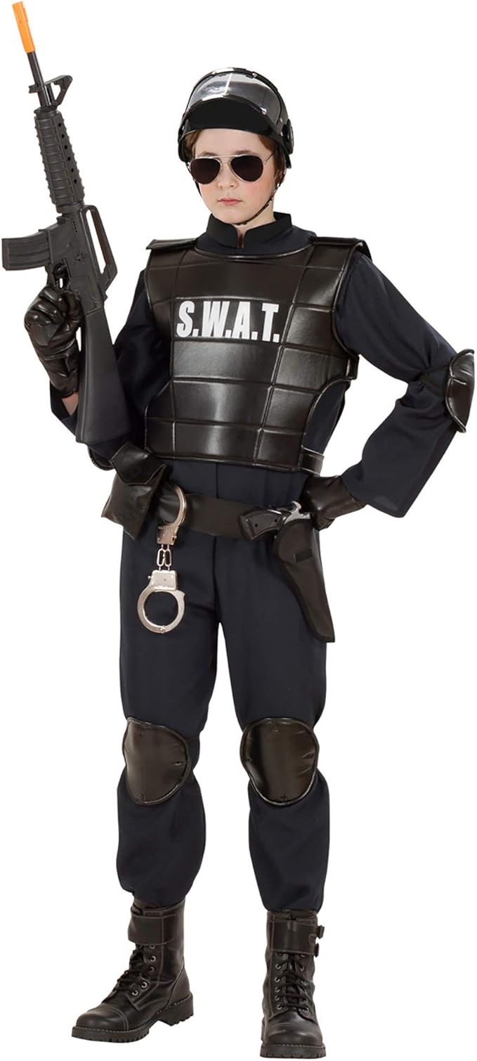 S.W.A.T.. - Disfraz de oficial SWAT para niño, talla 13 años ...