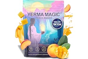 YIZVYOTVJ Yerba Mate Tea Powder (11.6oz/330g) Instant Peach Mango Flavored Caffeine Energy & Focus Super Drink Suitable for Beverage Preparation & Cooking Party Favors Adult